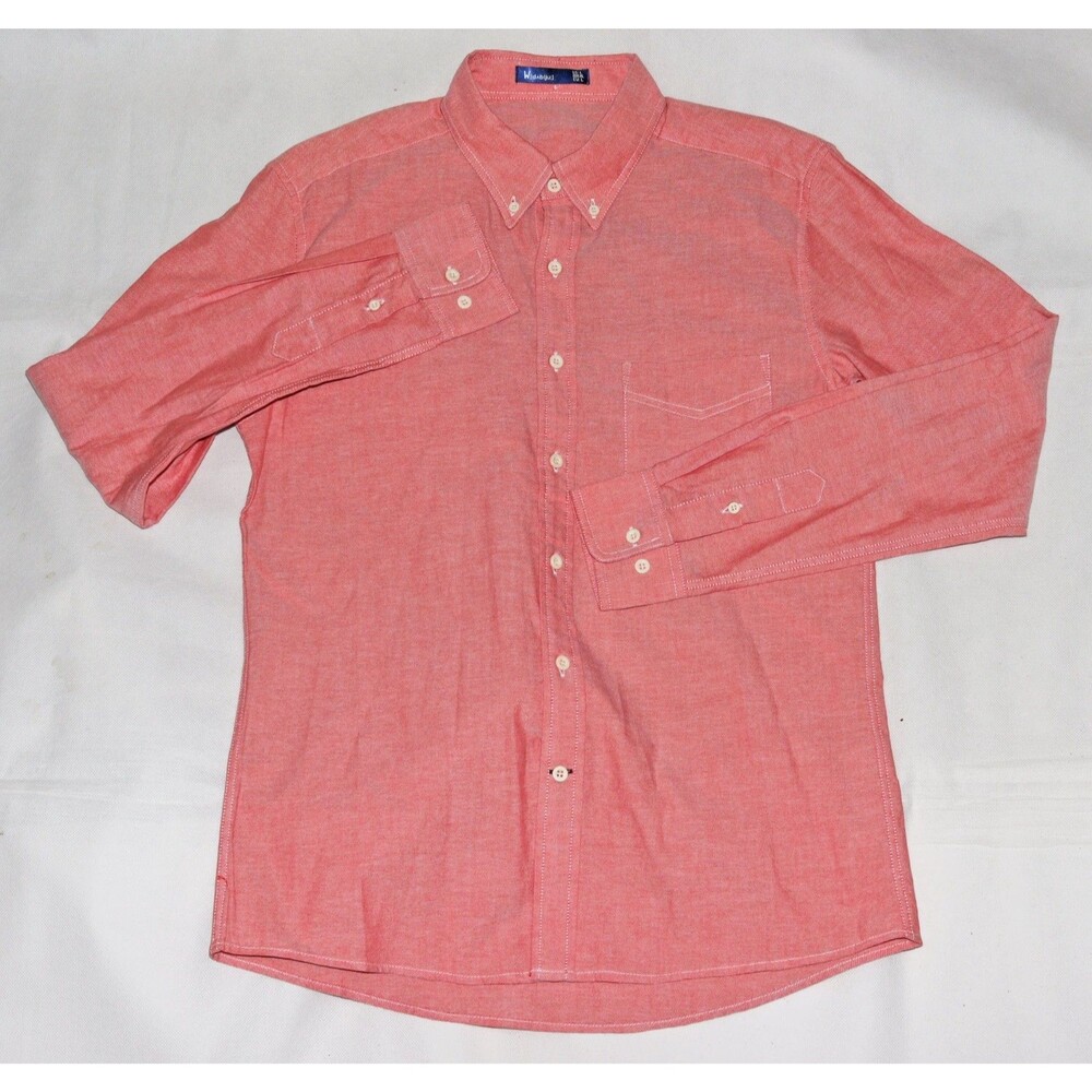 W[d^blju:] Men's Long Sleeve Button Down Shirt Size Large